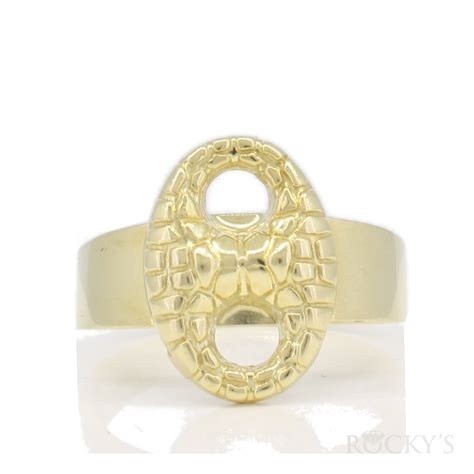 gucci link ring gold|gucci trademark ring in gold.